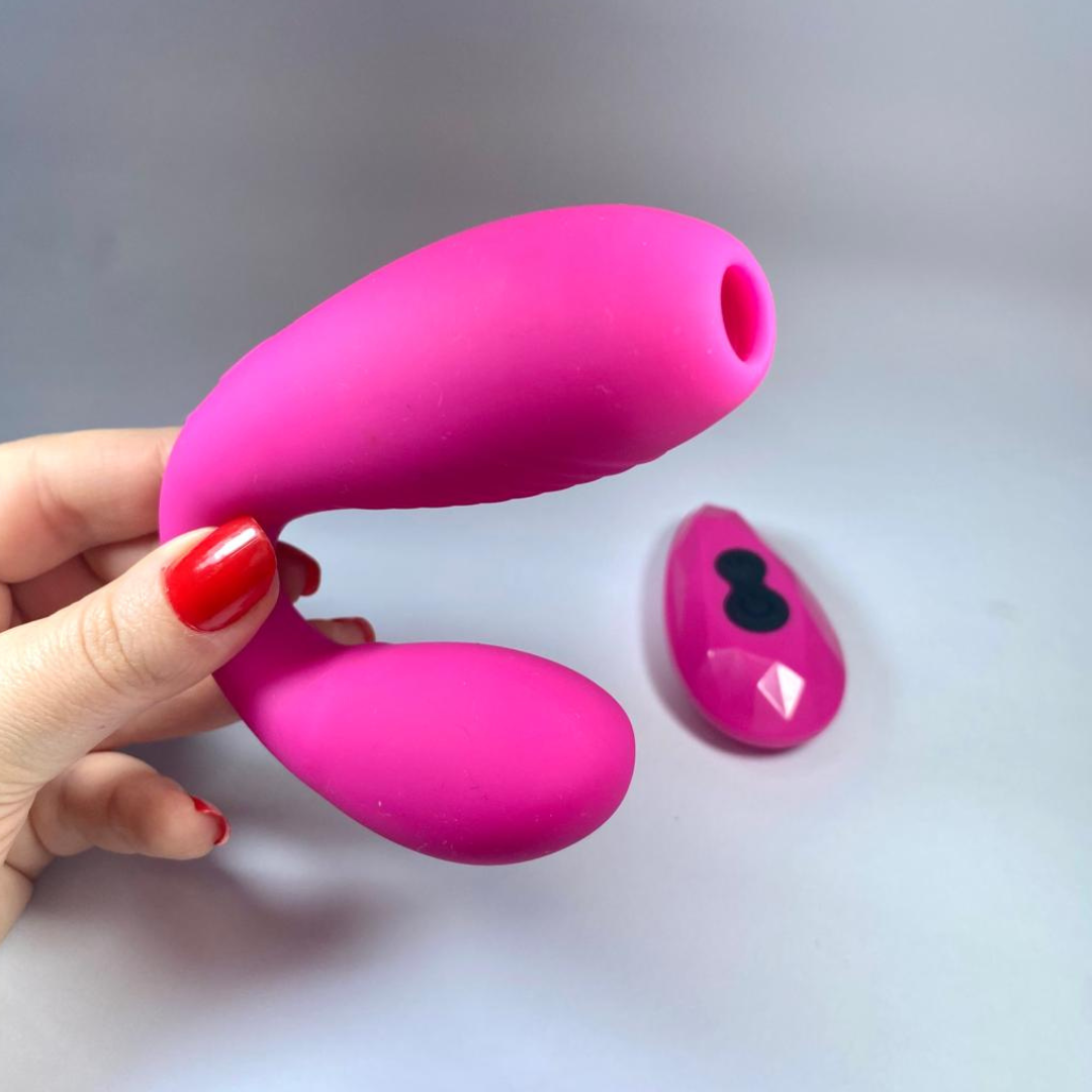 VIBVibrador de Casal com Sugador