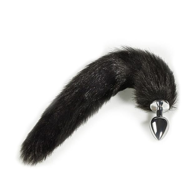 PLUG ANAL DE AÇO PEQUENO COM RABO