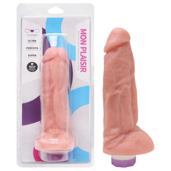 Prótese com vibrador interno 18 X 4,5Cm