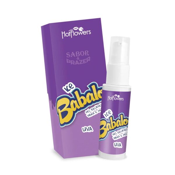 Gel vibrante babaloo uva - vibra e gela