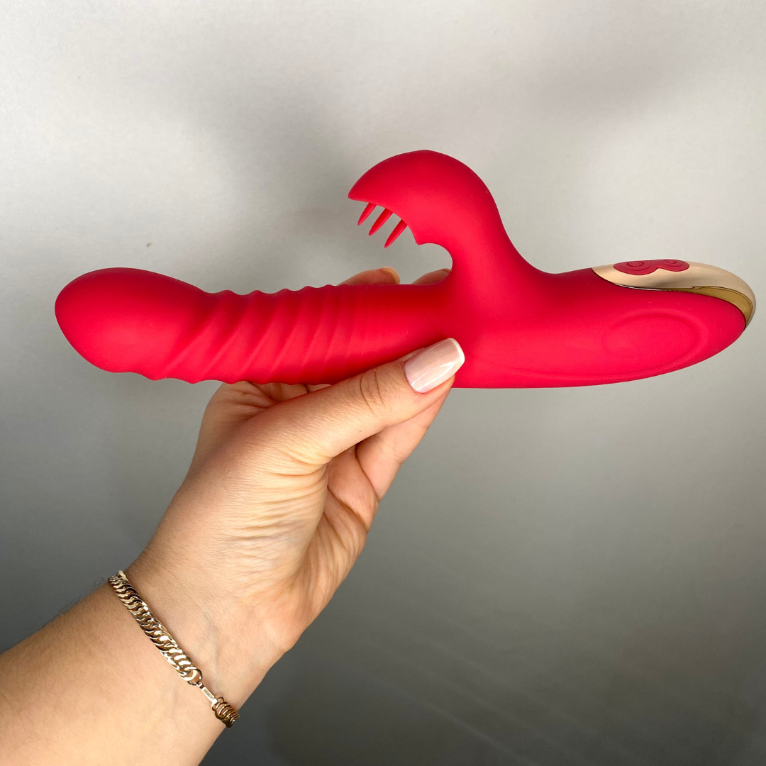 Vibrador Ronni com vai e vem + estimulador de clitóris - Image 2