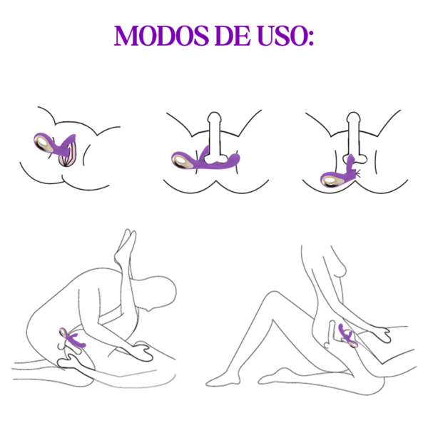 Vibrador com estimulador de clitóris Bliss - Image 4