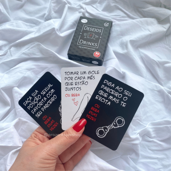 Jogo Desejos E Drinks Para Casais Diversão