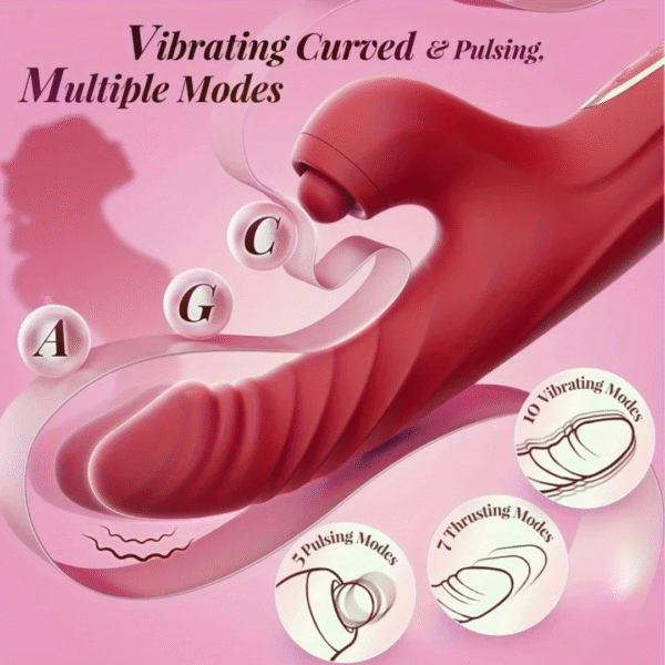 Vibrador Zak - vai e vem e pulsador de clitóris - Image 3