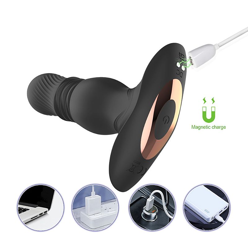 Plug Anal Créu com Vibro Vai e vem - Image 4