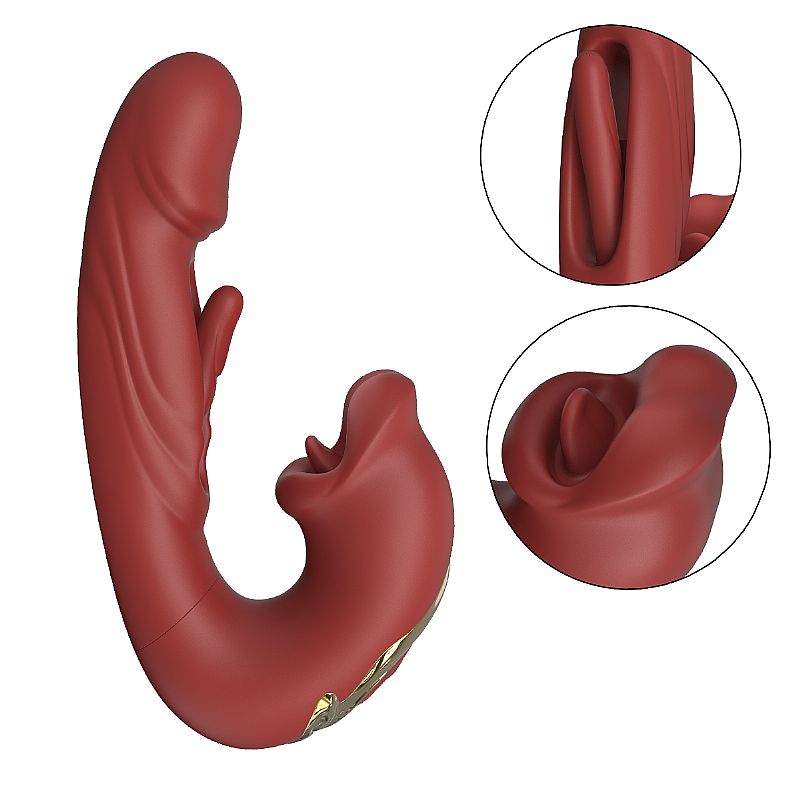 Vibrador Kiss-me de Ponto G e Clitóris com Boca e Dedilhar - Image 2
