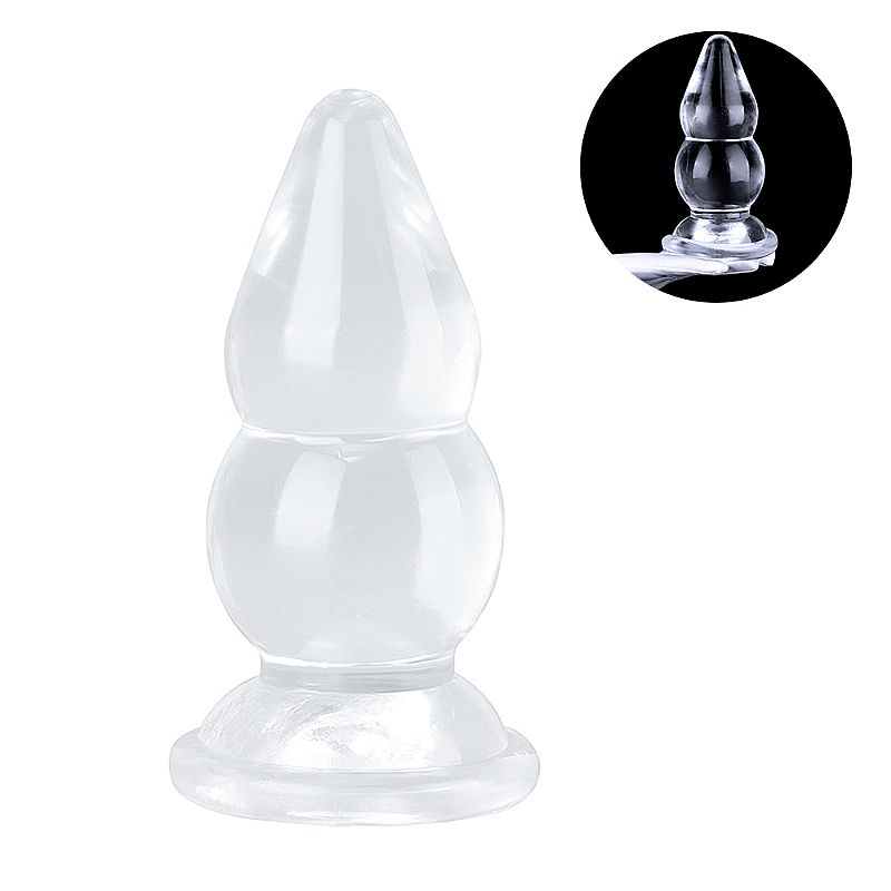 Plug Anal em Silicone Escalonado - tamanho grande