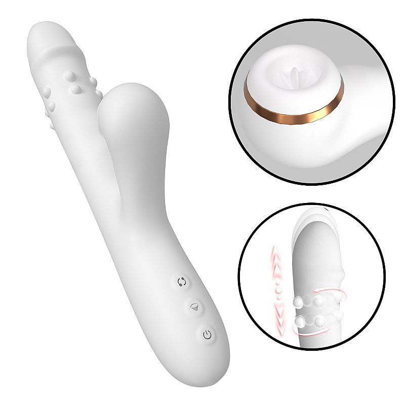 Vibrador Dimitri sucção vai e vem com esferas