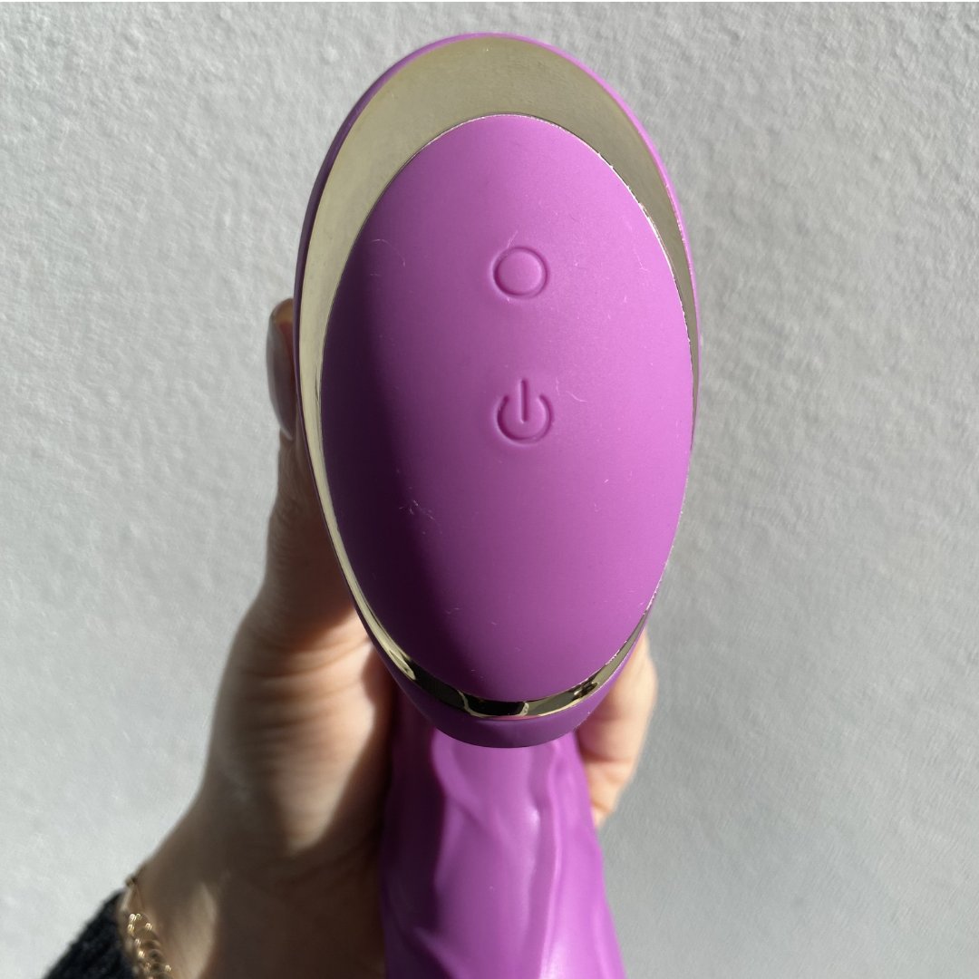 Vibrador Penetrável Texturizado com Estimulador de Língua - Imagem 6
