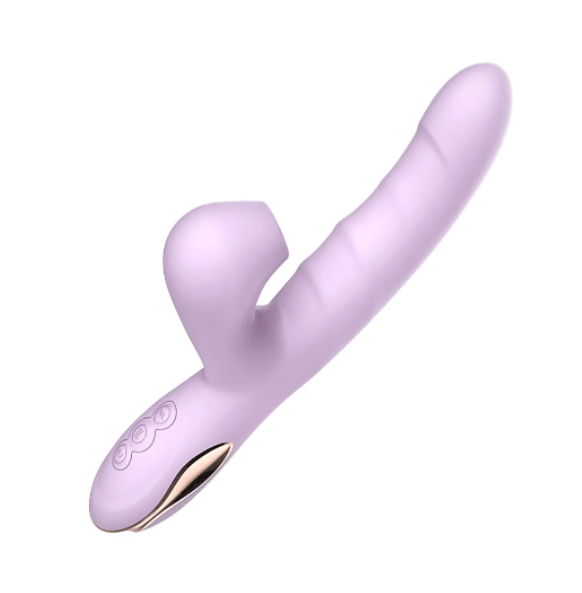 Vibrador Vick com sucção e vai e vem