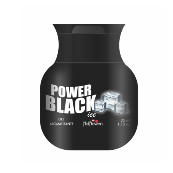 Gel power black ice - imita sensação do halls preto