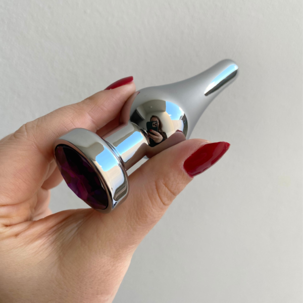 Plug Anal de Metal Pontudo - Tamanho P